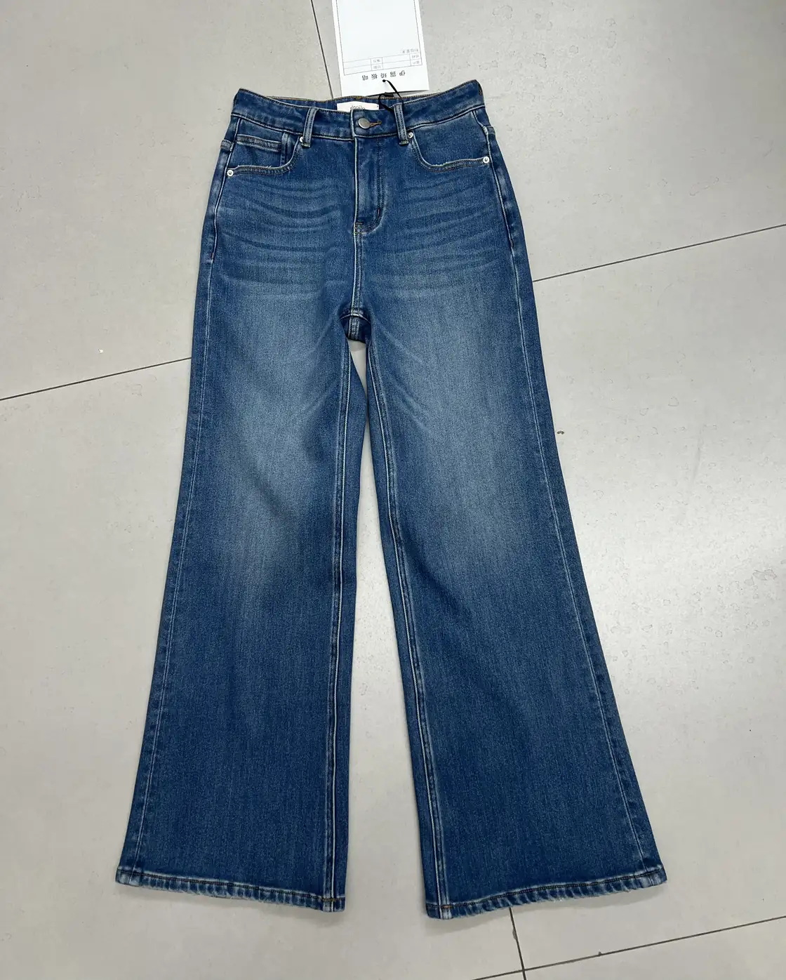 Women jeans front product sample for OEM and ODM development